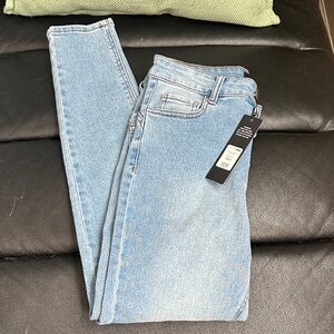 Fashion Nova Light Wash High-Rise Skinny Jeans
